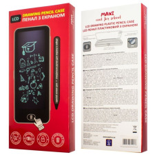 Пенал пластиковий "MAXI" /86901/ 1 відд. 20*9*2 см, з LCD екраном, з олівцем д/малювання  (1/192)