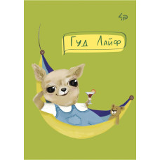 Блокнот A6/40арк "4PROFI" /905935/ # "The life of dogs" seven, мат.лам, виб. УФ-лак
