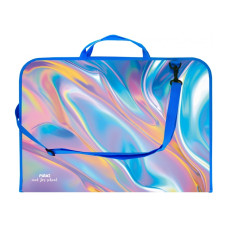 Портфель пластиковий А3 "MAXI" /MX30003-07/ "Silk" на блискавці з ручкою (1/20)