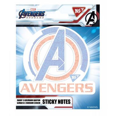 Папір з клейким шаром 93*104 мм "Yes" /170271/ "Marvel. Avengers" 40 арк. (1/24/288)