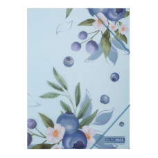 Папка на гумках А4 "BuroMAX" /BM.3908-17/ матов. пластик, ARABESKI, морська хвиля (1/12/180)