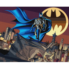 Картина за номерами "Ідейка" /KHO5251/ WB "Batman: Вартовий Готема" 40*50см