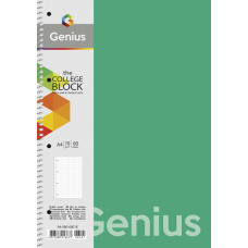 Зошит А4/80арк. "Genius" спіраль /А4-080-6803L/ == пластик 0,5 мм, 70 г/м2, заокруглені кути (4/40)
