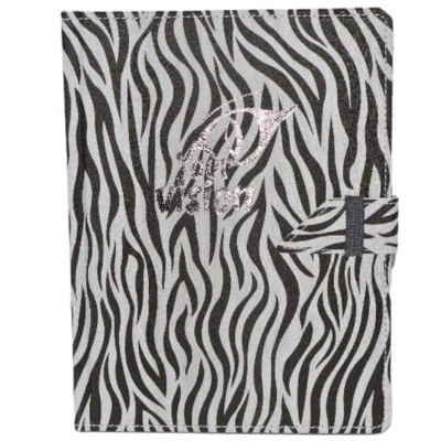 Блокнот В6/120 "SKILL" /ЗВ-95/ на хлястику тв.обкл. Zebra чорно-білий  (1/24)