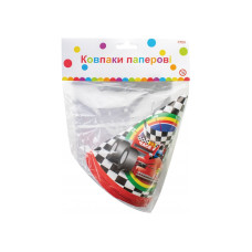 Набір ковпаків на голову"Maxi" /MX20073/ "Racing"  6шт, 15*24 см (1/24)