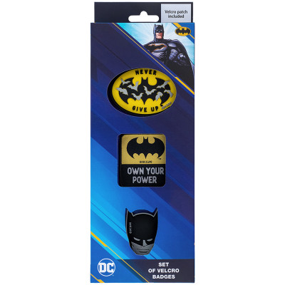 Набір нашивок "Kite" /DC24-3012-1/ на липучці, 3 шт., 3012-1 DC Batman (66882) (1/132)