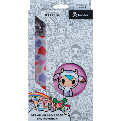 Набір нашивка та підвіска "Kite" /TK24-3010-1/ на липучці, 2 шт., 3010-1 Tokidoki (66920) (1/176)