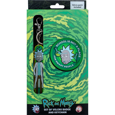 Набір нашивка та підвіска "Kite" /RM24-3010/ на липучці, 2 шт., 3010 Rick & Morty (66919) (1/176)