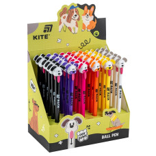 Ручка кулькова автомат "Kite" /K25-028-2/ Little puppy, синя (36)