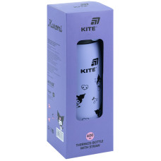 Термос "Kite" /HK25-1262/  з трубочкою 600мл, Kuromi