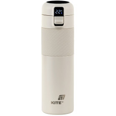 Термос "Kite" /K25-1227-1/  з термодатчиком 450 мл, бежевий