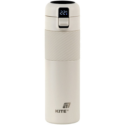 Термос "Kite" /K25-1227-1/  з термодатчиком 450 мл, бежевий