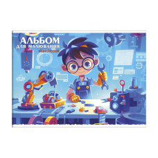 Альбом для малювання "Бріск" А4/12арк./AB-12/2025 рік ( 284-) 100г/м.кв. скоба (24/192)