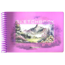 Скетчбук А5/40 "Bourgeois" /N9671/ ЧИСТІ аркуші, пластик обкл., на спіралі ,100г/м2 (1/80)