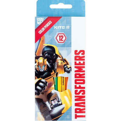 Олівці кольорові "Kite" 12 кол. /TF24-051/ Transformers (1/12/240)