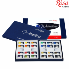 Акварель "ROSA Gallery" /821/340024/ "Класика", 24 кол., кювета, картон (1/6)