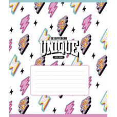 Зошит уч. "Школярик" 24арк.== /3527L/ "I'm unique" глітер (дівчинка) (25/200)