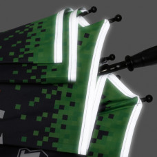 Парасоля дитяча "Yes" /708487/ "Minecraft" зі світловідбиваючим кантом діаметр купола – 97 см, довжина – 68 см.