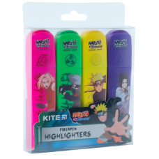 Маркер текстовий "Kite" /NR24-444/ "Highlighter" Naruto Shippuden, набір з 4-х кольорів (1/24/144)