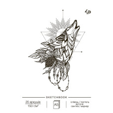 Скетчбук A5/20арк "4PROFI" /98300/ ЧИСТІ, "Tattoo sketchbook" one, 150г/м2