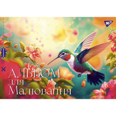 Альбом для малювання А4/28арк. "YES" /130557/ (100г/м2) скоба, з перфорацією (6/84)