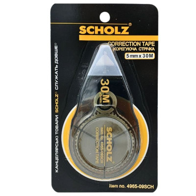Коректор стрічковий "SCHOLZ" /4965-09SCH/ 5мм х 30м, (1/24/576)