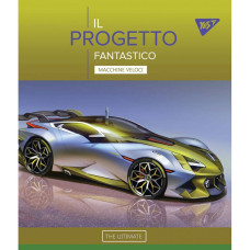 Зошит уч. "YES" 18арк.== /765203/ "Fantastic cars" ірідіум (10/200)