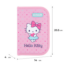 Пенал "Kite" /HK26-622/ 1 від., 2 відв., без наповнення 622 Hello Kitty (1/48)