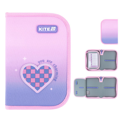 Пенал "Kite" /K26-621-1/ 1 від., 1 відв., без наповнення 621 Charming (1/48)