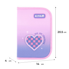 Пенал "Kite" /K26-621-1/ 1 від., 1 відв., без наповнення 621 Charming (1/48)