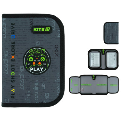 Пенал "Kite" /K26-622-2/ 1 від., 2 відв., без наповнення 622 Good Game (1/48)