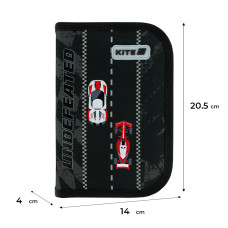 Пенал "Kite" /K26-621-4/ 1 від., 1 відв., без наповнення 621 Race&Win (1/48)
