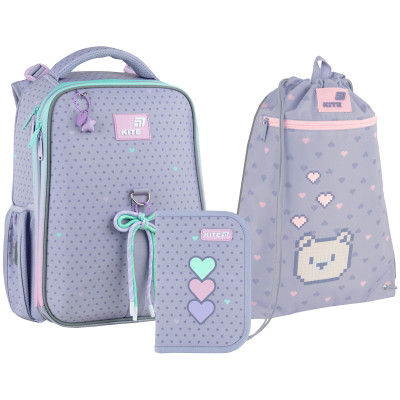 Набір "Kite" /SET_K26-531M/  рюкзак + пенал + сумка для взуття 531 Lovely (1/4)