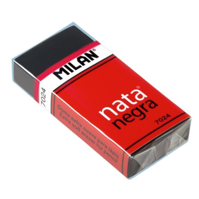 Гумка "MILAN" /CPM7024CF/ прямокутн., чорна,5 x 2.3 x 1 cм.  (24/600)