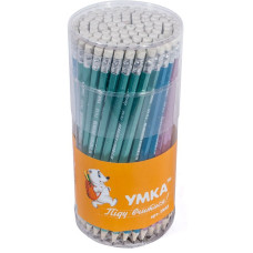 Олівець пр. "УМКА" /ГК42/ "Metallic" HB з гумкою (100/400/2400)