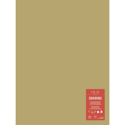 Скетчбук 300x400/30арк. "MUSE" /PB-GB-030-088/ КРАФТ, склейка, 150г/м2, (4)