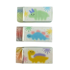 Гумка "CLASS" /4988C/ комбінов., Eco-PVC, Dino, в дисплеї, мікс (40)
