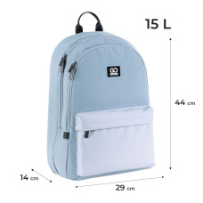 Рюкзак "GoPack" /GO25-140L-2/ Education Teens 140 сіро-блакитний (1/10)