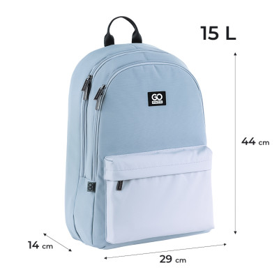 Рюкзак "GoPack" /GO25-140L-2/ Education Teens 140 сіро-блакитний (1/10)