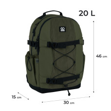 Рюкзак "GoPack" /GO25-186L-3/ Education Teens 186 хакі (1/10)
