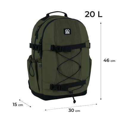 Рюкзак "GoPack" /GO25-186L-3/ Education Teens 186 хакі (1/10)