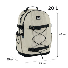 Рюкзак "GoPack" /GO25-186L-4/ Education Teens 186 бежевий (1/10)