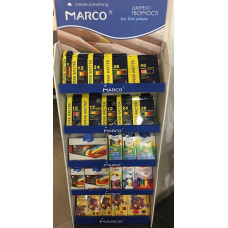 Стенд з наповненням "MARCO" картонний 155*20*60