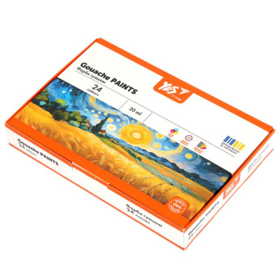 Гуаш "YES" 24 кол. 20 мл /230434/ "Orange Line" (1/6)