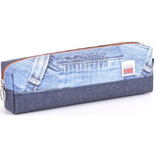 Пенал "Bourgeois" /KJ3223/ Blue 21*4.5*6см