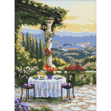 Алмазна мозаїка "Ідейка" /AMO8132/ "Мальовнича вечеря" 30*40см