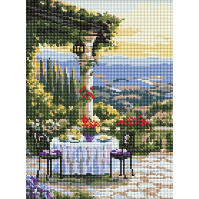 Алмазна мозаїка "Ідейка" /AMO8132/ "Мальовнича вечеря" 30*40см
