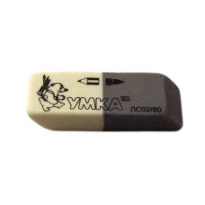 Гумка "УМКА" /ЛС02/80/ комбінована (80)