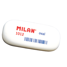 Гумка "MILAN" /1012/ овальна біла 6,2*2,8*1,2см (12/300)