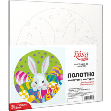 Картина на картоні з контуром "ROSA START" 20*20 „Весняний кролик“ БЕЗ ФАРБ /GPA283154/ 